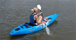 Kayaking on the Feelfree Roamer 1 sit on top kayak