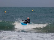 Surf Kayaking on the Feelfree Roamer 1 sit on top kayak