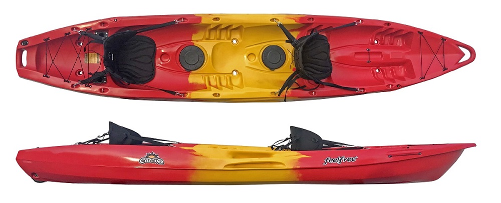 Feelfree Corona Tandem Sit On Top Kayak with extra space for child