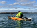Paddling the Vibe Sea Ghost 110 Fishing Kayak in Cornwall