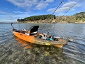 Rigged up Vibe Sea Ghost 110 Kayak for Fishing