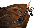 Fishing rod holders on the Vibe Yellowfin 130T Kayak